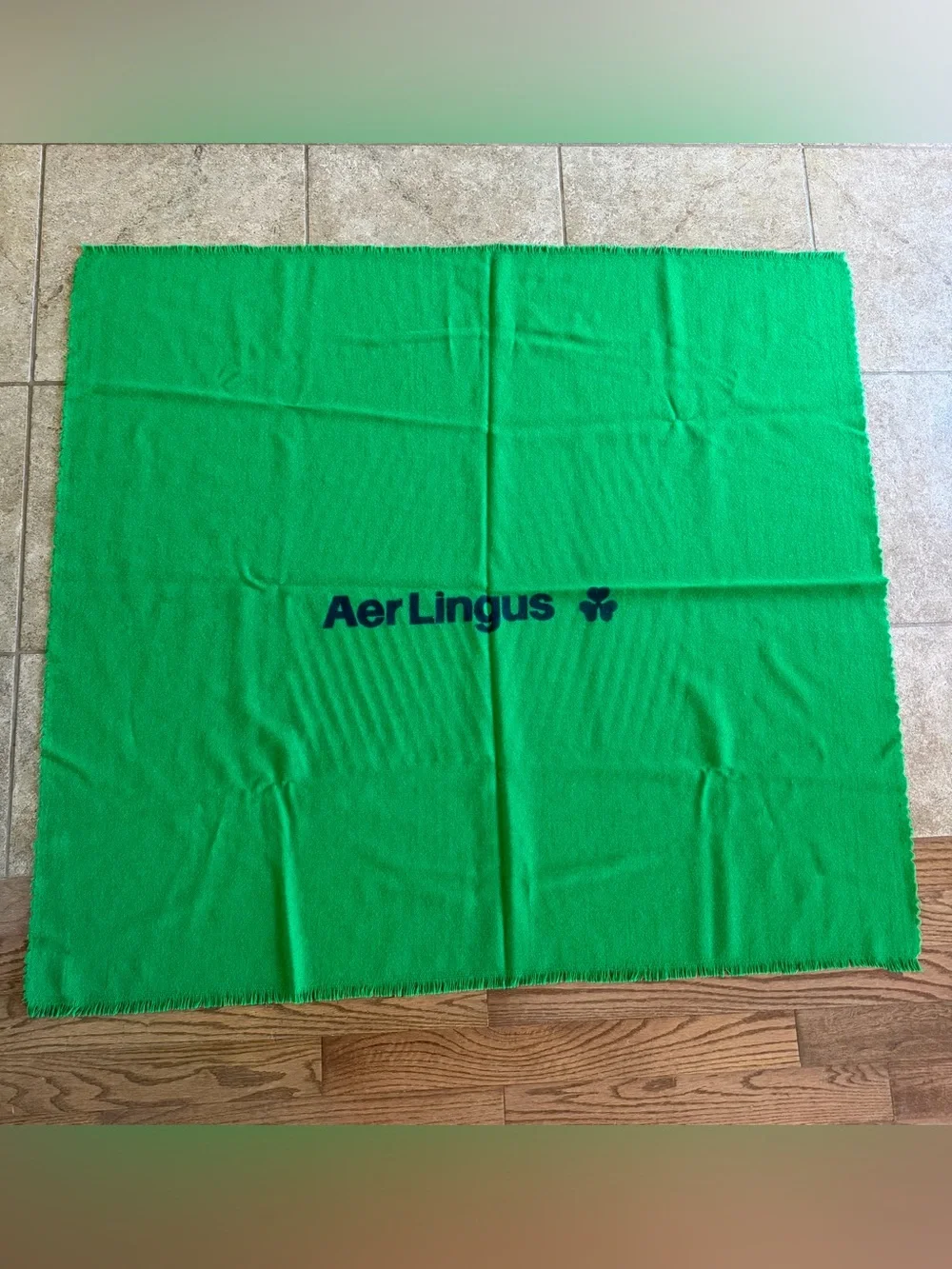 Vintage Aer Lingus Airline Cabin Blanket. Wool | Ireland | Luxury | Heritage